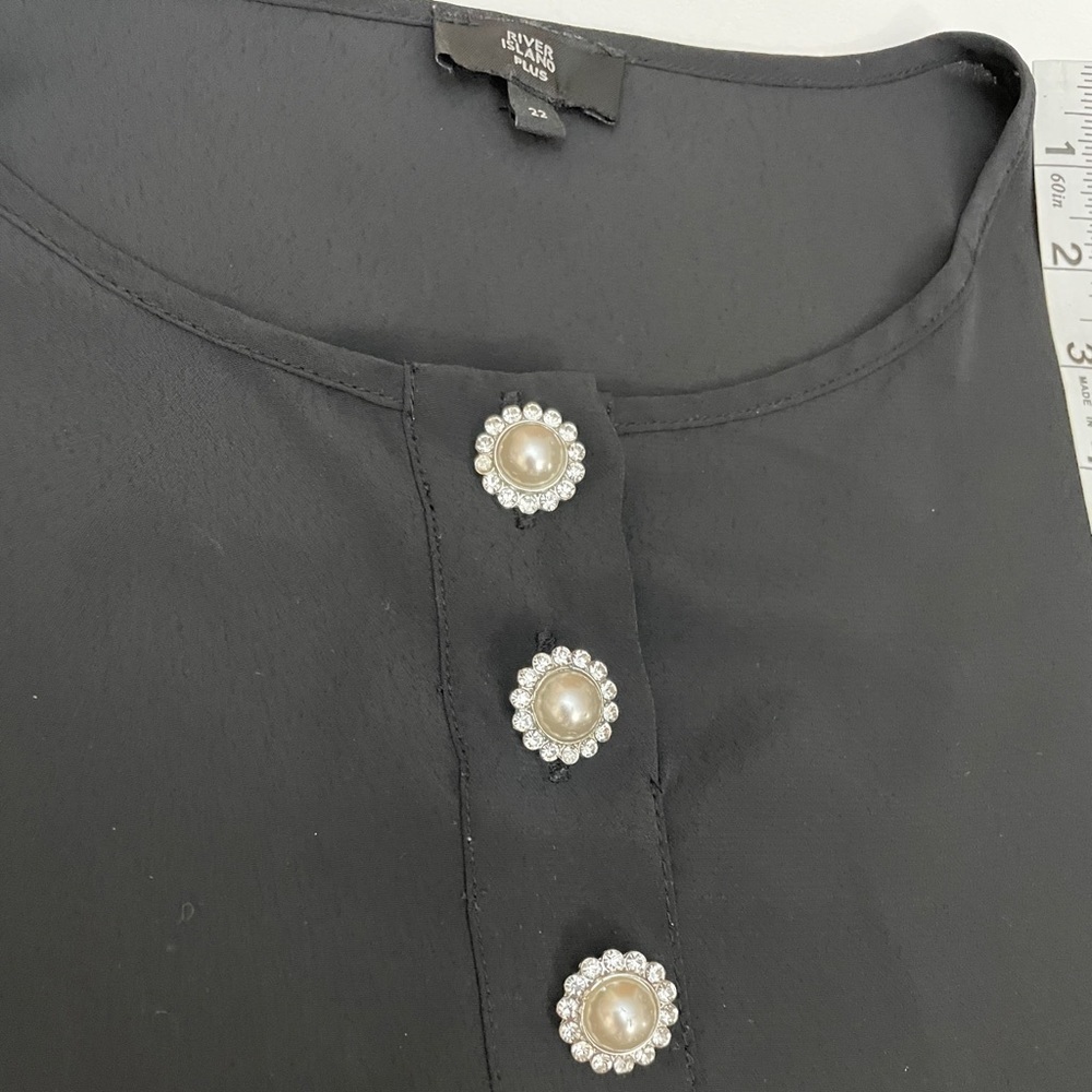 ASOS Curve River Island sleeveless top pearl 18 - Picture 9 of 9